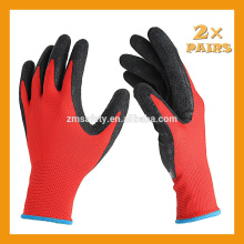 13Gauge Knitted Liner Palm Latex Coated Glove Black Latex Rubber Glove Daily Working Glove